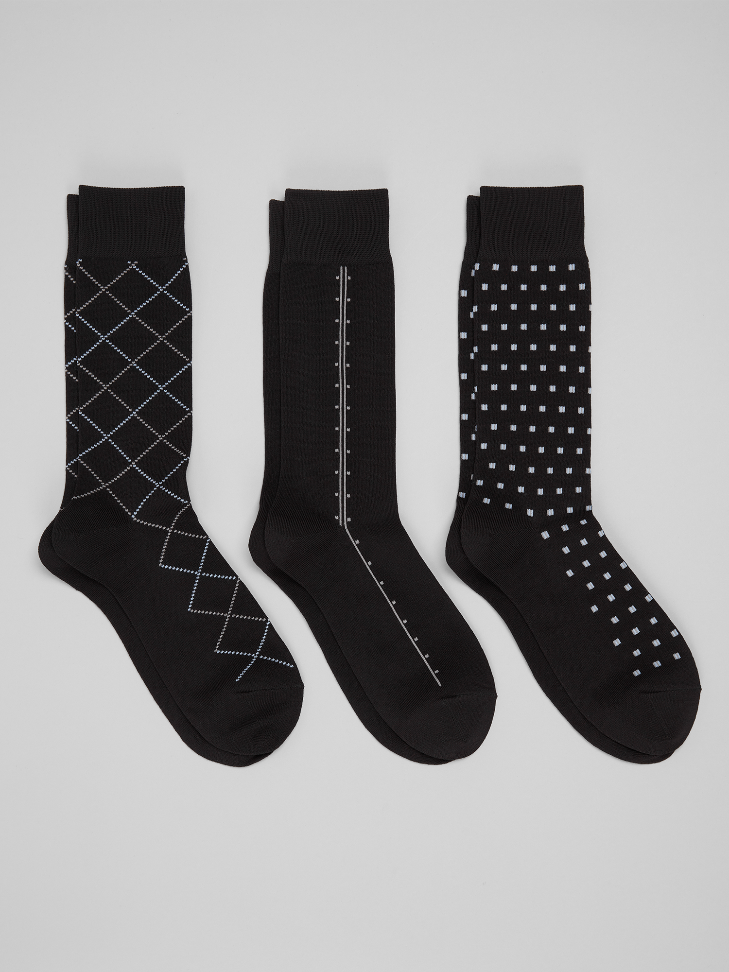 Vertical Chevron Dress Socks