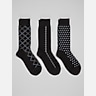 Joseph Abboud Vertical Chevron Dress Socks, 3-Pack