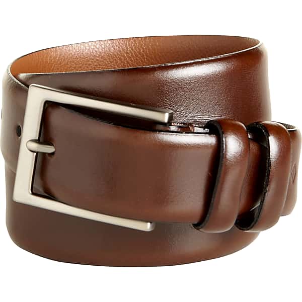 Joseph Abboud Men's Minimalist Leather Belt Brown - Size: 42 Waist TMW852P42003