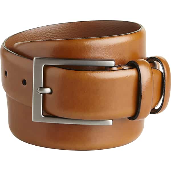 Joseph Abboud Men's Minimalist Leather Belt Cognac - Size: 42 Waist TMW852P42005