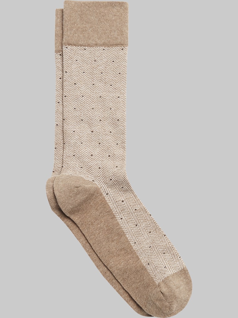 Egara Chevron Pindot Socks, 1-pair