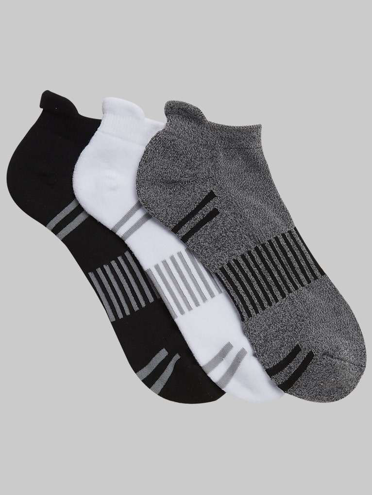 Egara Stripe Low-Cut Socks, 3-Pack