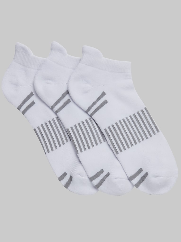Egara Stripe Low-Cut Socks, 3-Pack