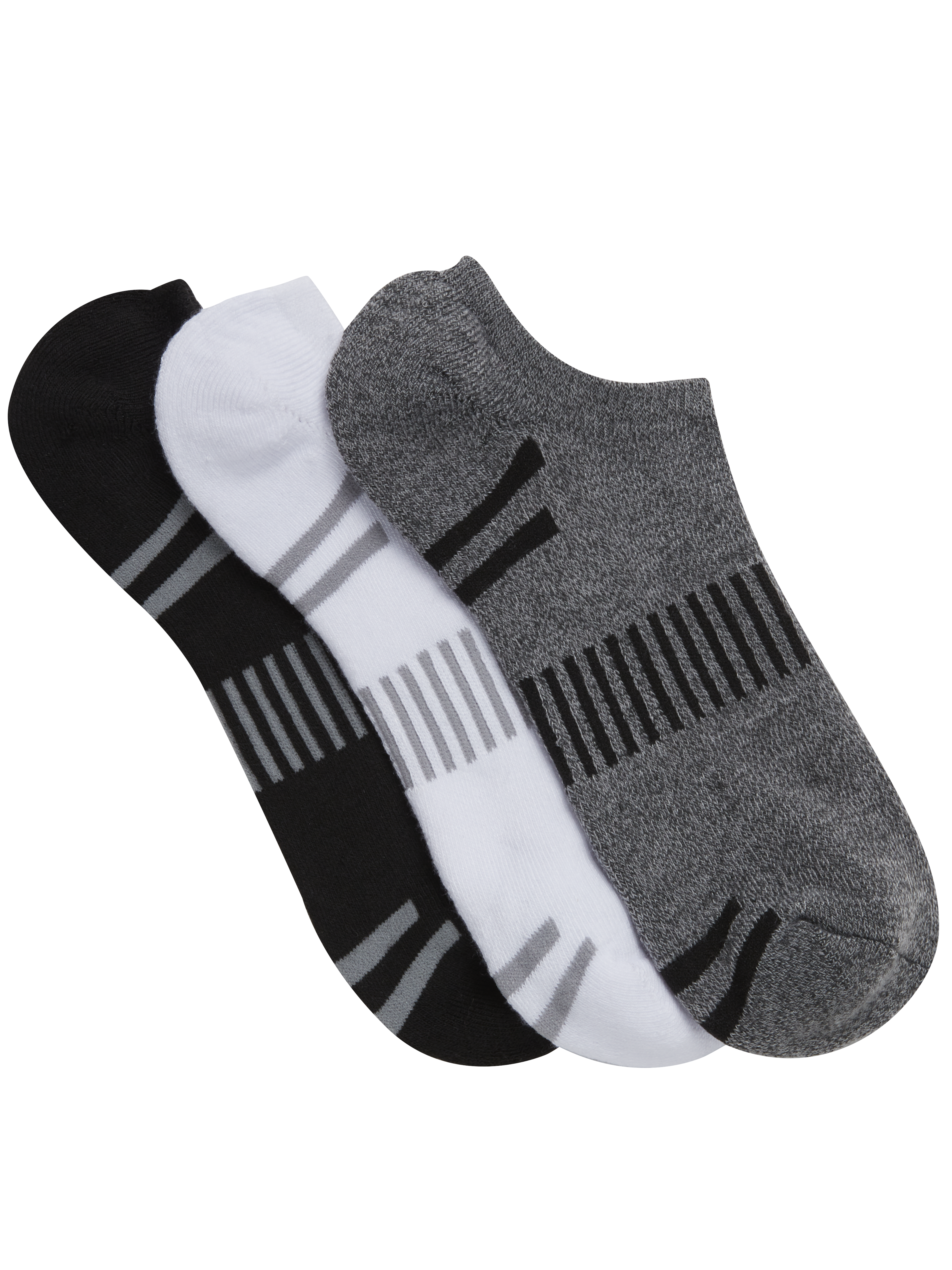 No-Show Socks, 3-Pack