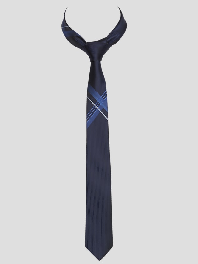 Egara Narrow X Underknot Stripe Tie