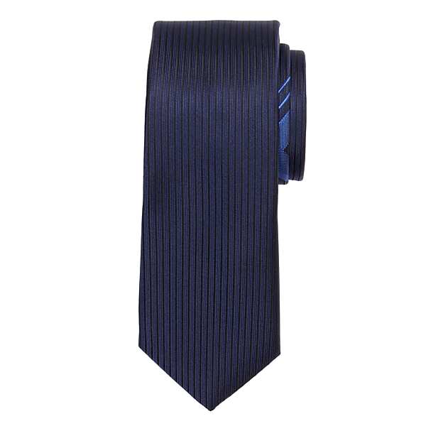 Egara Men's Narrow X Underknot Stripe Tie Navy - Size: XLONG TMW85BE80101