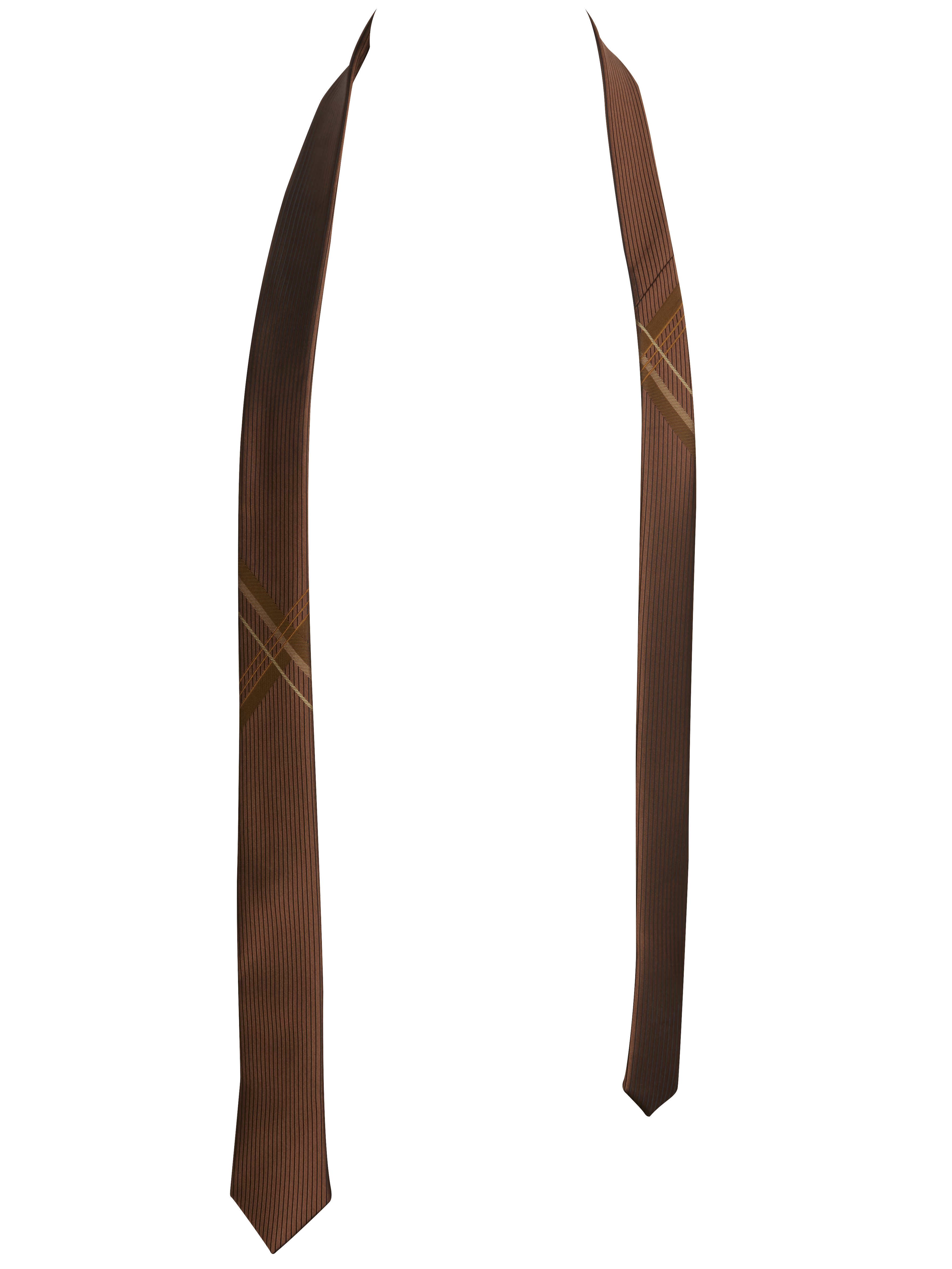 Narrow X Underknot Stripe Tie