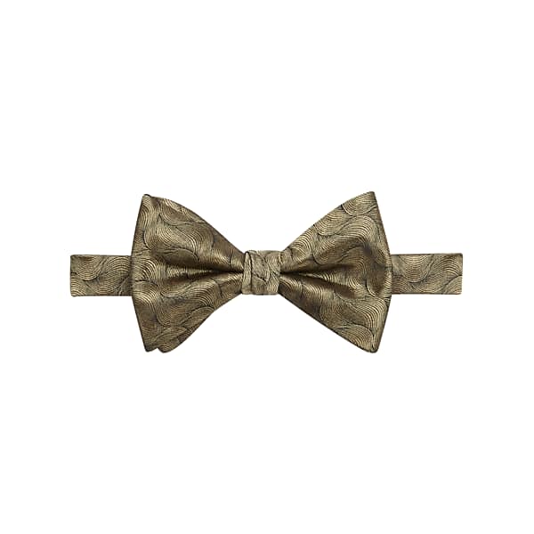 Egara Men's Paint Swirls Pre-Tied Bow Tie Gold - Size: One Size TMW85BM80040