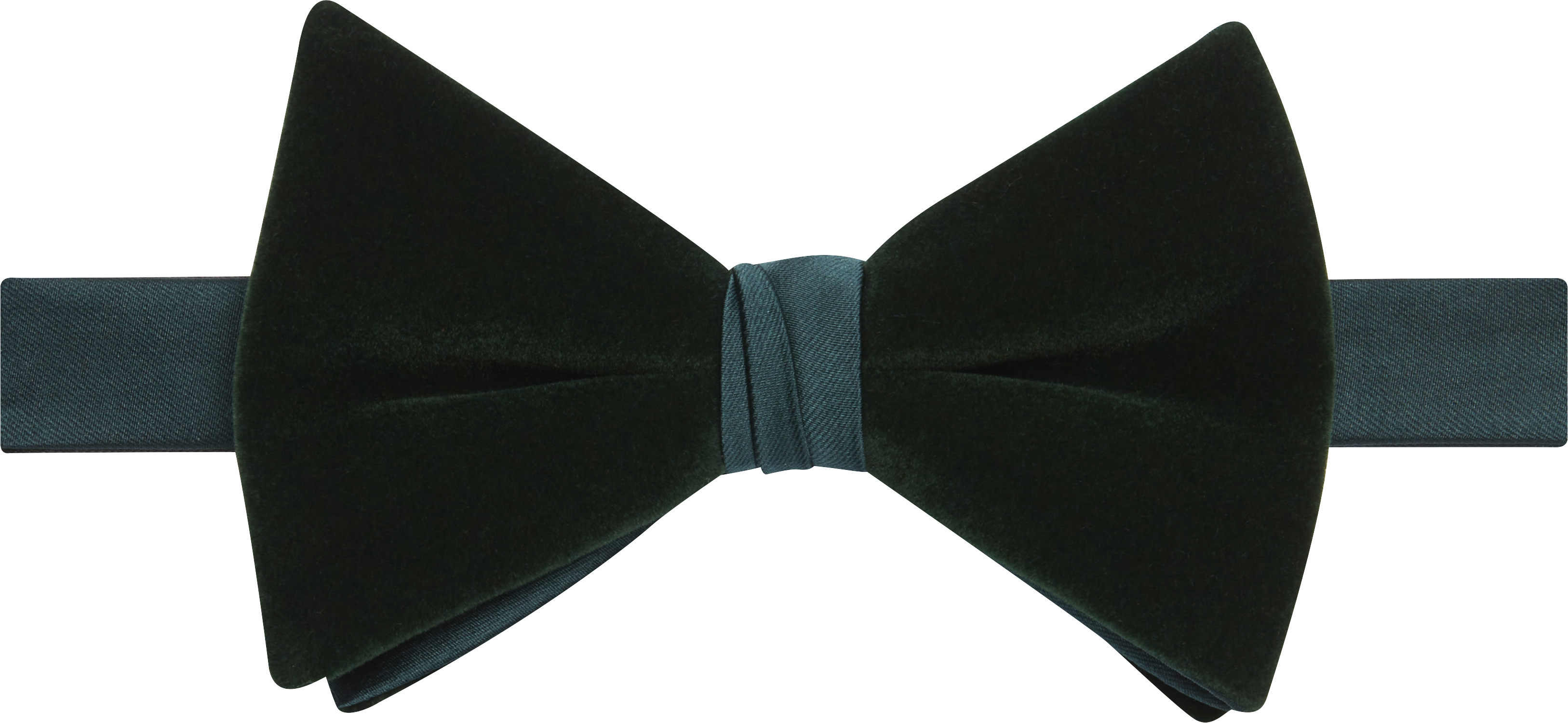Colorblock Velvet Satin Pre-Tied Bow Tie