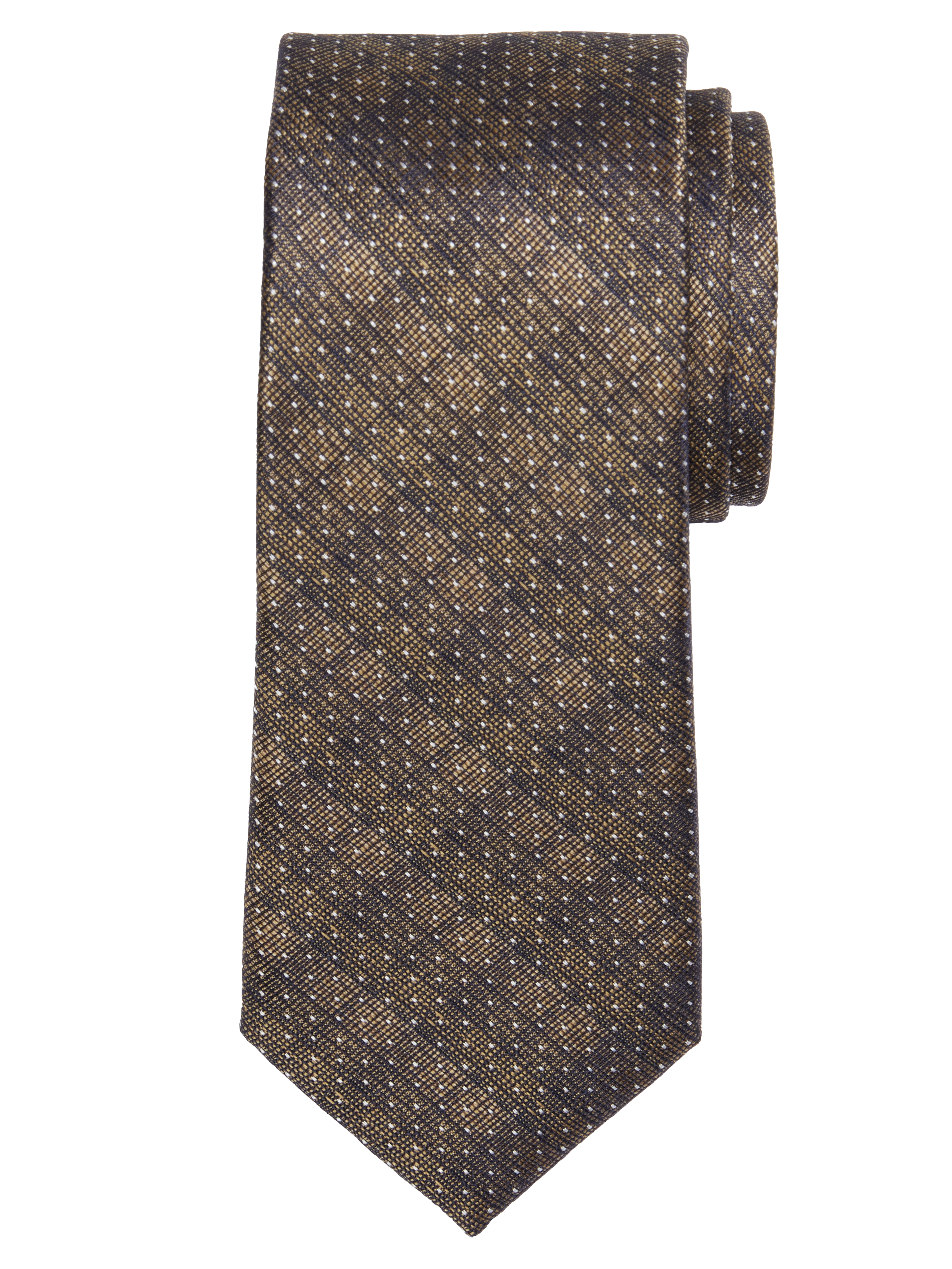 Narrow Starry Stripe Polka-Dot Tie