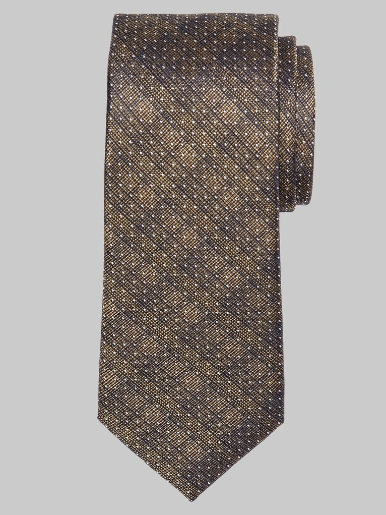 Egara Narrow Starry Stripe Polka-Dot Tie