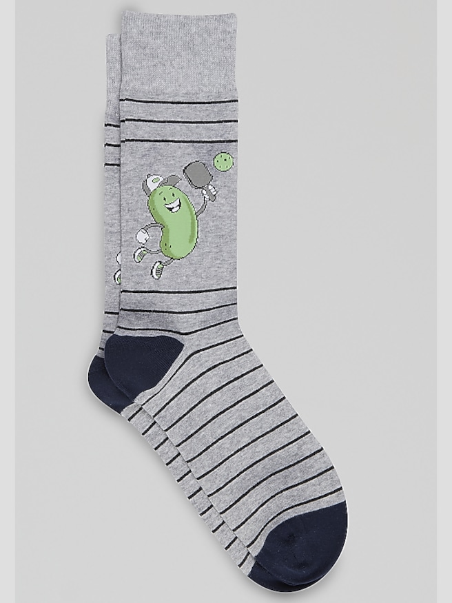 Egara Men's Pickleball Socks , Lt Heather Gray