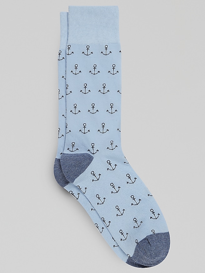 Egara Men's Anchor Socks , Kentucky Blue