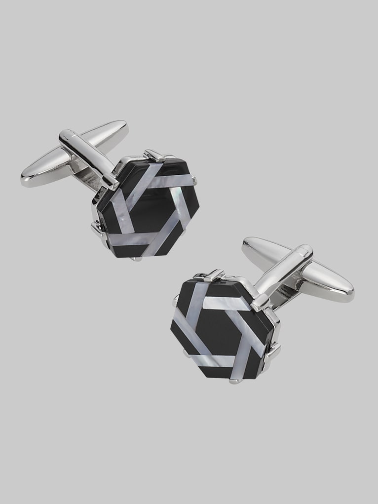 Pronto Uomo Hexagon Cufflinks