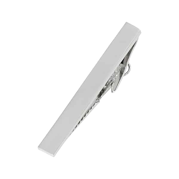 Pronto Uomo Men's Matte Tie Bar Silver - Size: One Size - Only Available at Men's Wearhouse TMW85XB80025