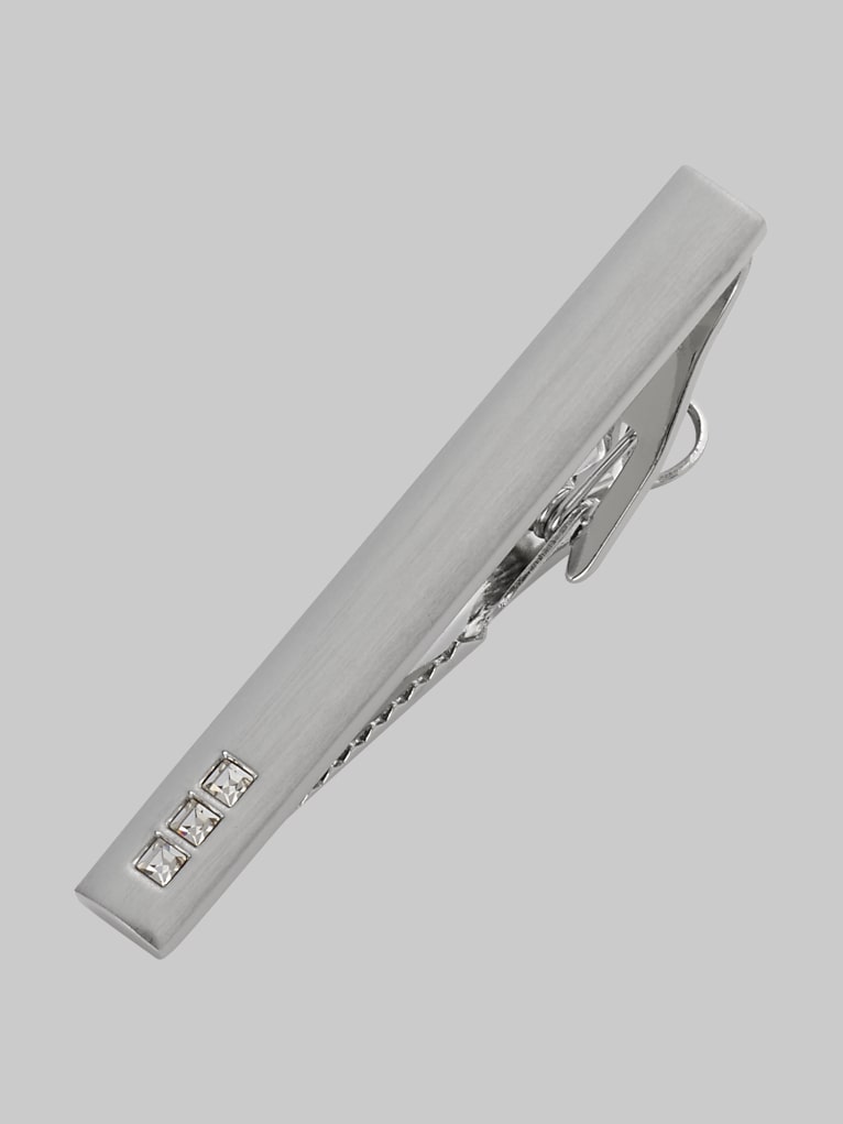 Pronto Uomo Three Crystals Tie Bar