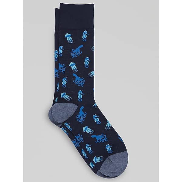 Egara Men's Underwater Ocean Socks Denim Heather - Size: One Size