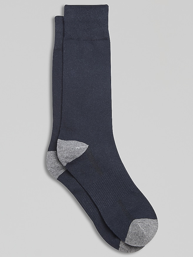 Awearness Kenneth Cole Men's CHILLFLEX Solid Socks , Charcoal Heather / Gray