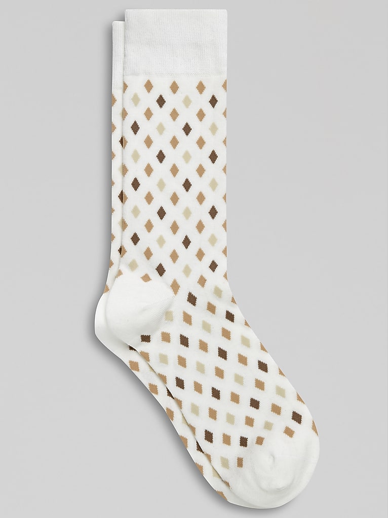 Egara Diamond Dress Socks, 1-Pair