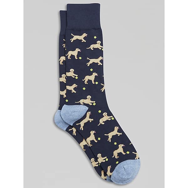 Egara Men's Golden Retriever Socks Xavier Navy - Size: One Size TMW86CH80001
