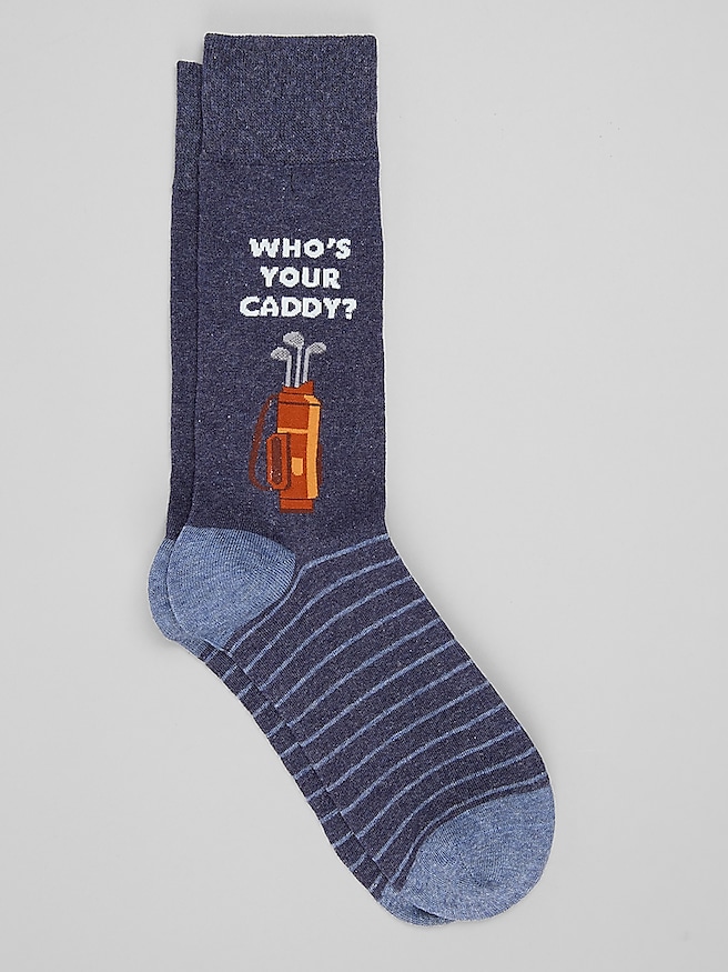 Egara Who's Your Caddy Socks, 1-Pair Navy