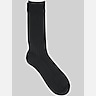 BLACK by Vera Wang Solid Mercerized Cotton Seamless Toe Dress Sock, 1-pair