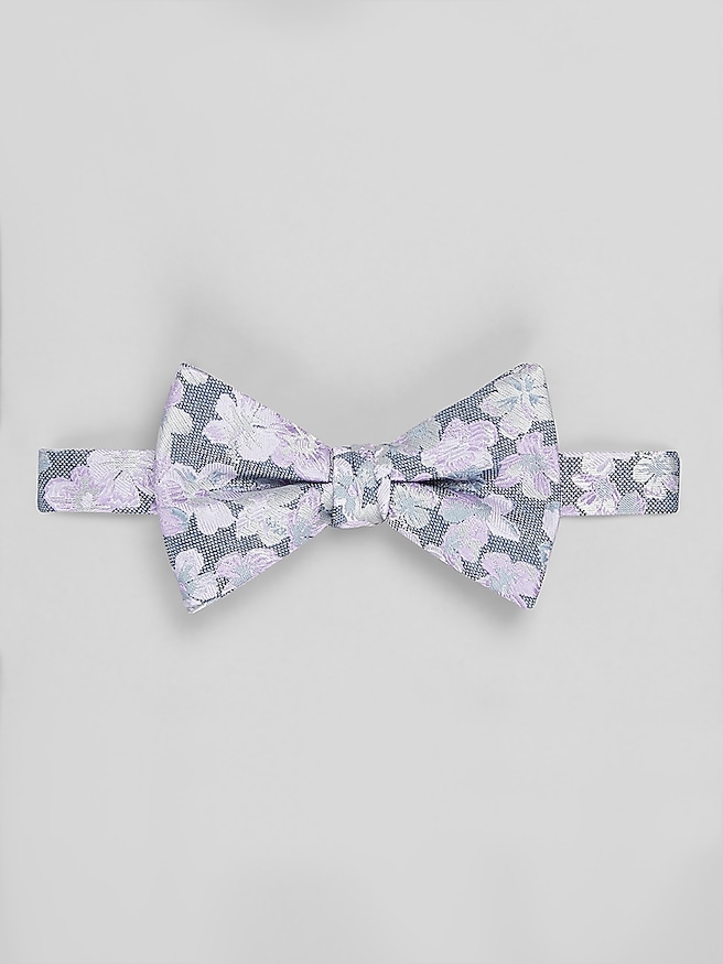 Egara Men's Large Floral Pre-Tied Bow Tie