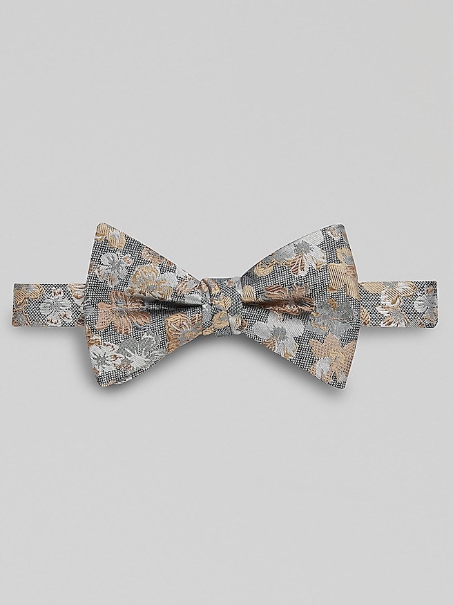 Egara Men's Large Floral Pre-Tied Bow Tie , Green