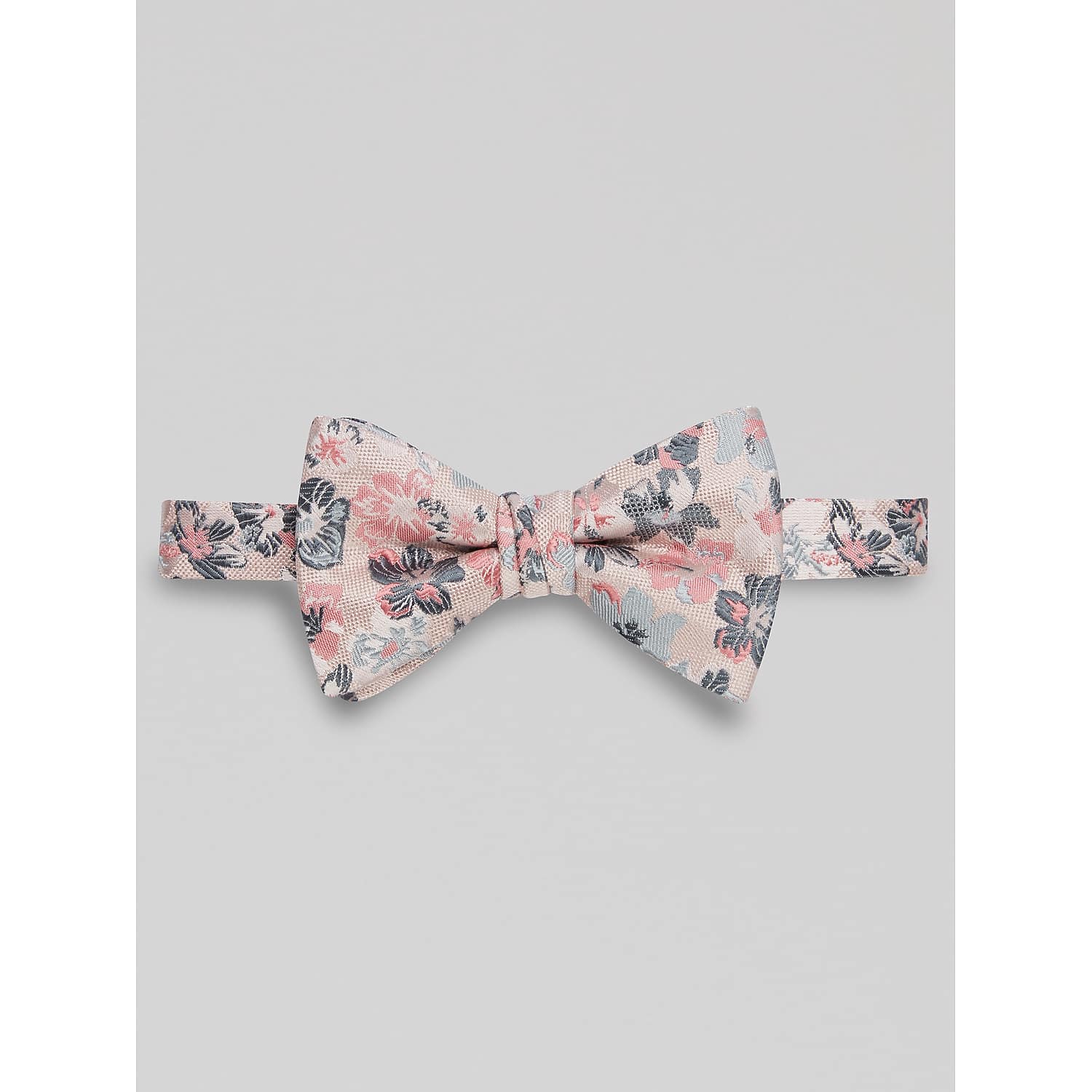 Egara Large Floral Pre-Tied Bow Tie in Peach and Orange – Men’s Adjustable One Size Formal Bowtie
