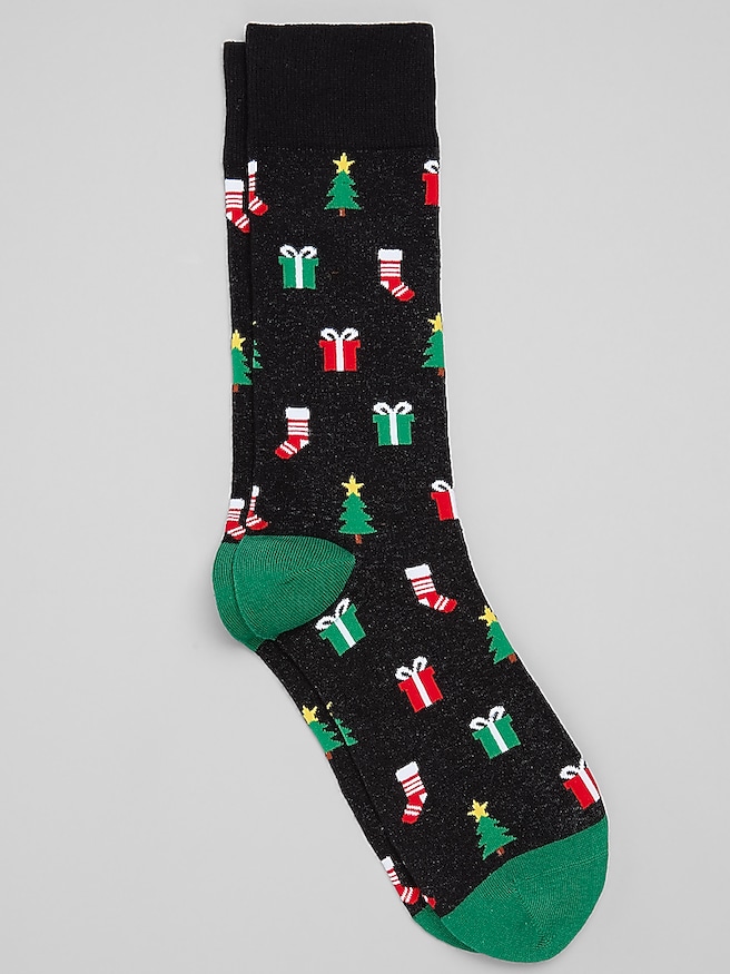 Egara Multi Presents Socks, 1-Pair Black