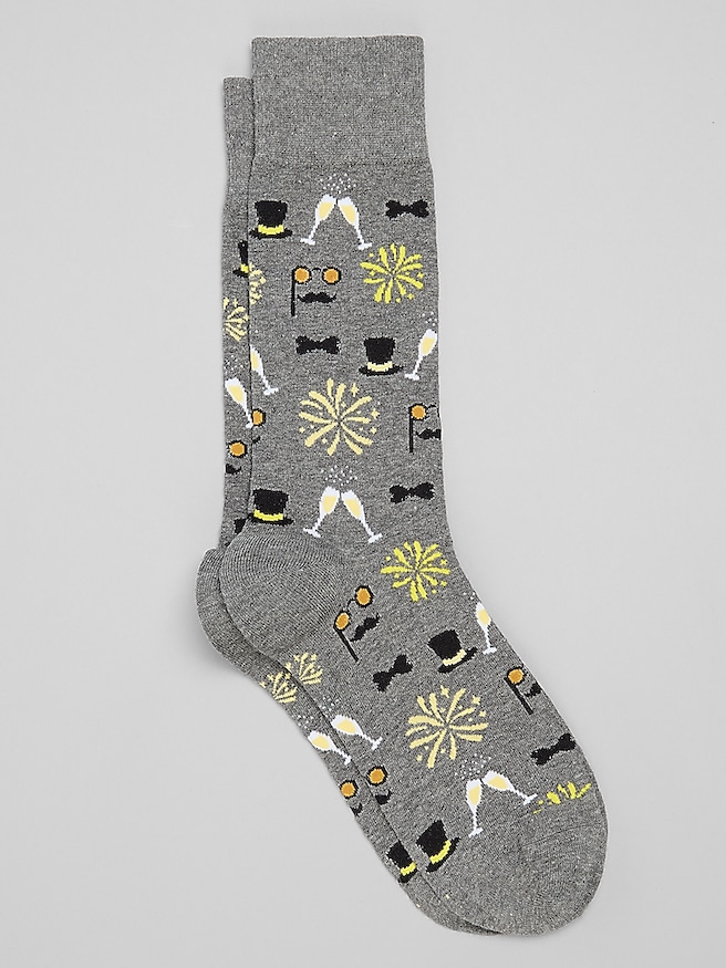 Egara Party Socks, 1-Pair Gray
