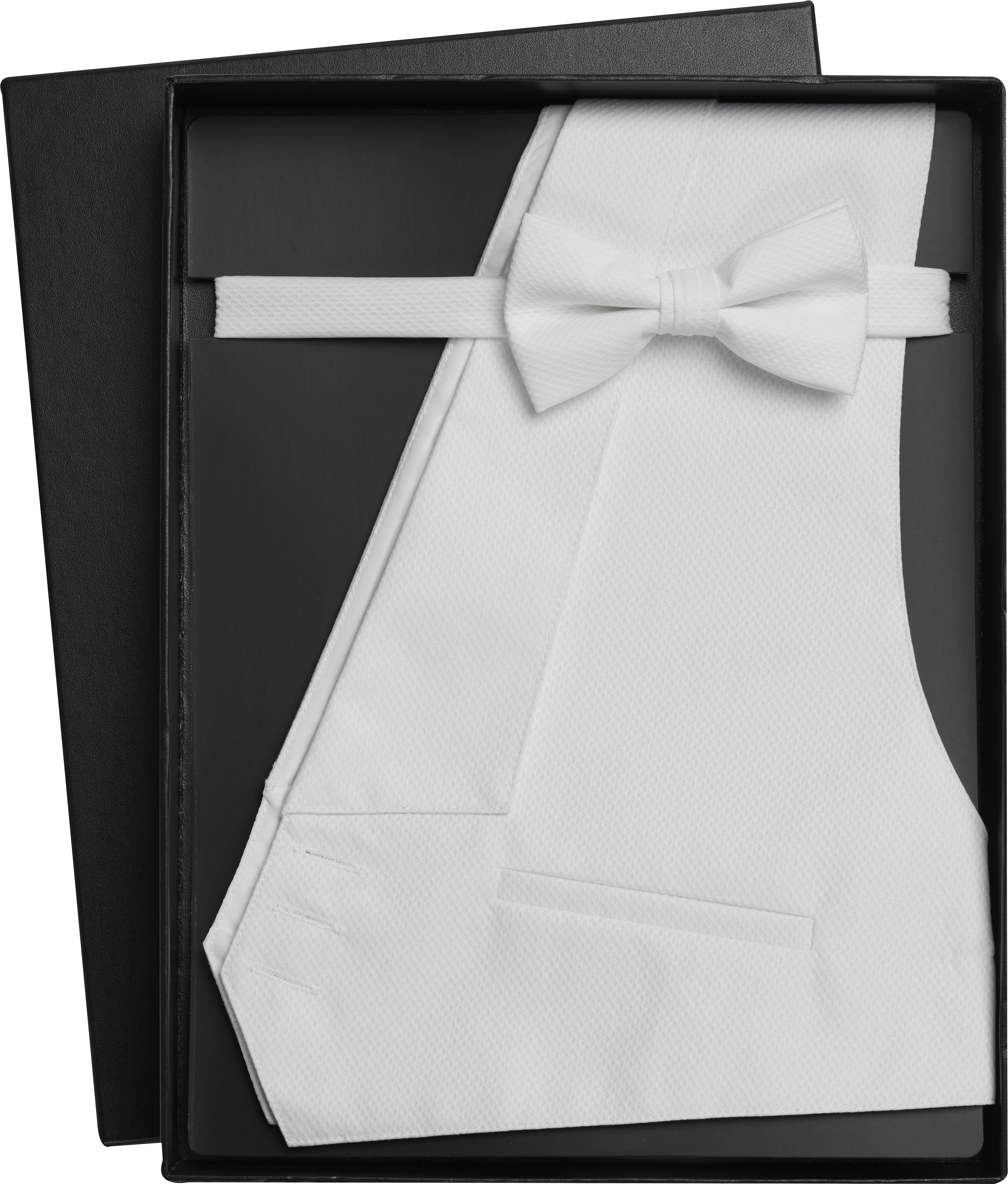 Formal Pique Vest & Pre-Tied Bow Tie Set