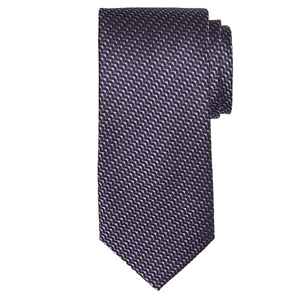 Joseph Abboud Men's Zipper Stripe Tie Purple - Size: XLONG TMW87BD80132