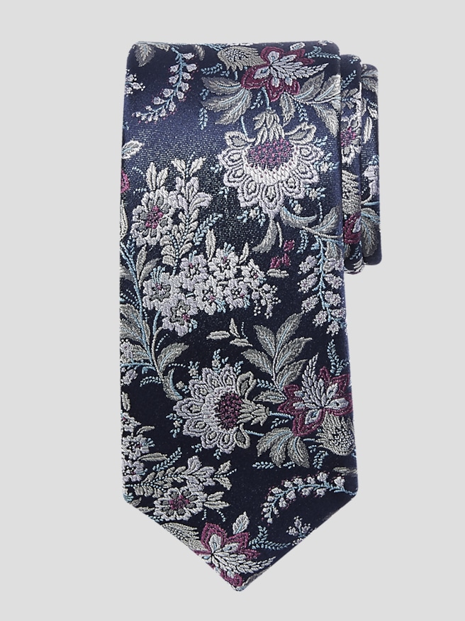 Joseph Abboud Men's Narrow Fantasia Floral Tie , Pink