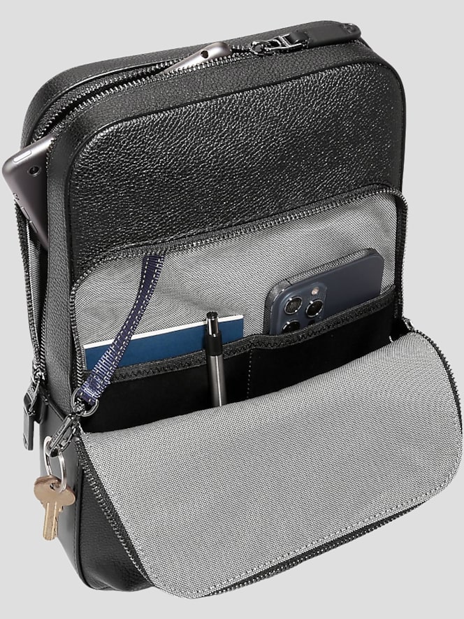Cole Haan Triboro Leather Sling Bag | Bags | Men's Wearhouse