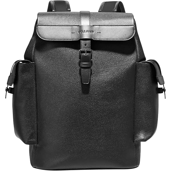 Cole Haan Men's Triboro Leather Rucksack Backpack Black - Size: One Size TMW87EB80002