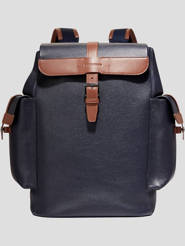 Cole haan men's leather backpack shop