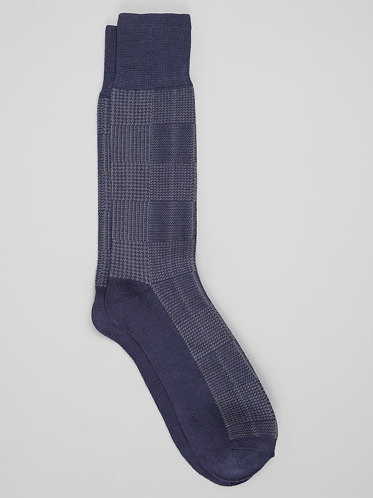 blue dress socks mens Joseph Abboud Plaid Socks, 1-Pair, Navy - | 18% nylon NEW ARRIVALS LNMQLPDBS Birthday Dresses Fall Size:6/L