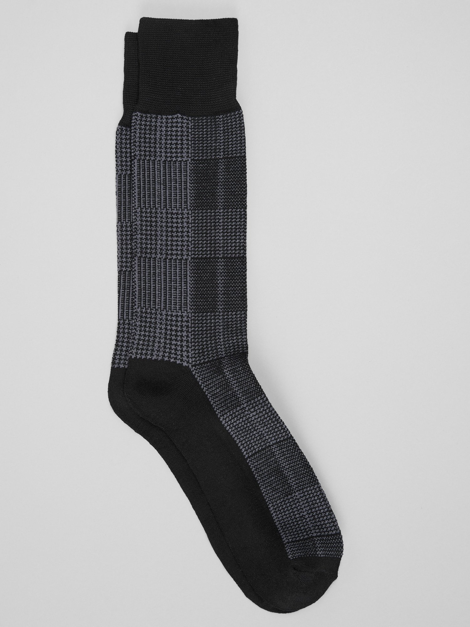 Joseph Abboud Plaid Dress Socks, 1-Pair, Black | Socks | Men's Wearhouse