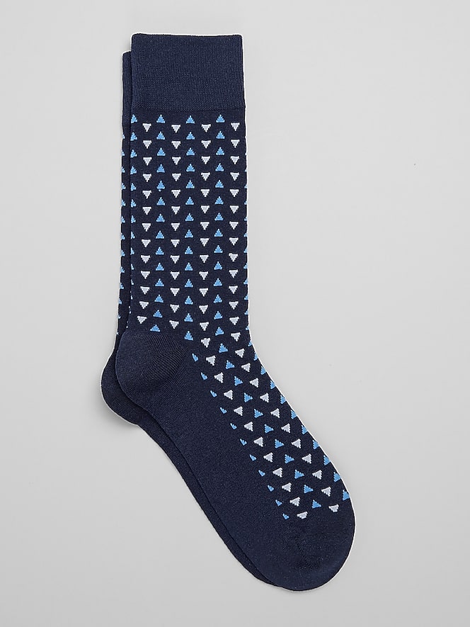 Egara Triangle Pattern Socks, 1-Pair