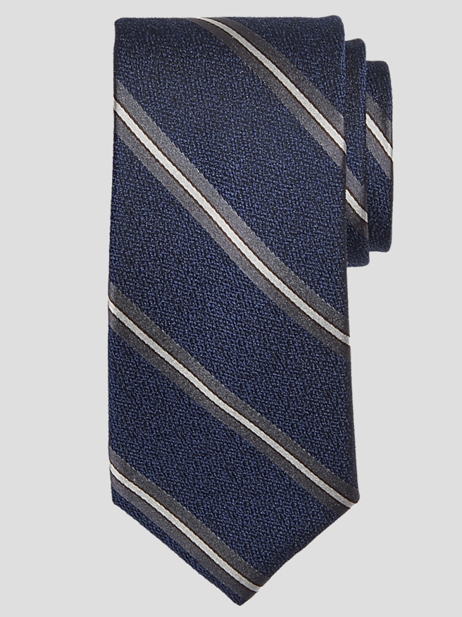 Joseph Abboud Men's Maglia Diagonal Stripe Tie , Navy / Blue
