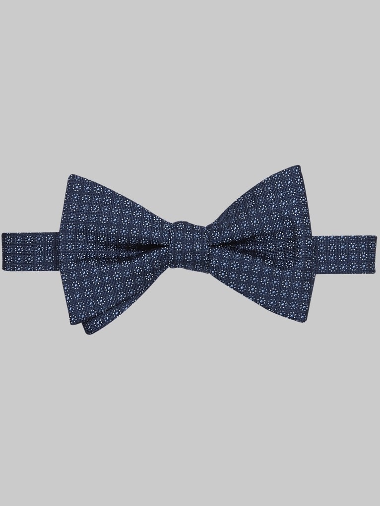 Awearness Kenneth Cole Pinpoint Neat Silk Blend Pre-Tied Bow Tie