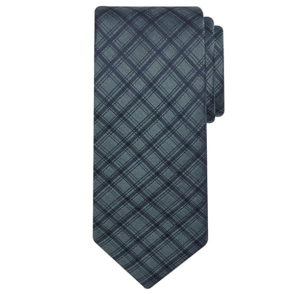 Awearness Kenneth Cole Men's Party Plaid Tie Green - Size: XLONG TMW88BR80143