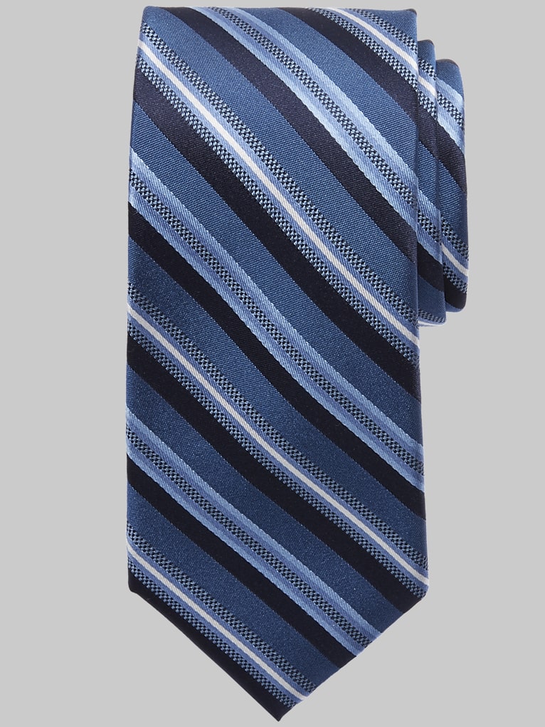 Awearness Kenneth Cole Narrow Satin Stripe Tie