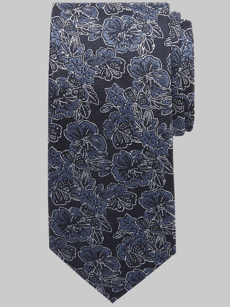 Awearness Kenneth Cole Narrow Hibiscus Tie