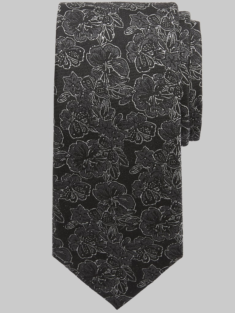 Awearness Kenneth Cole Narrow Hibiscus Tie