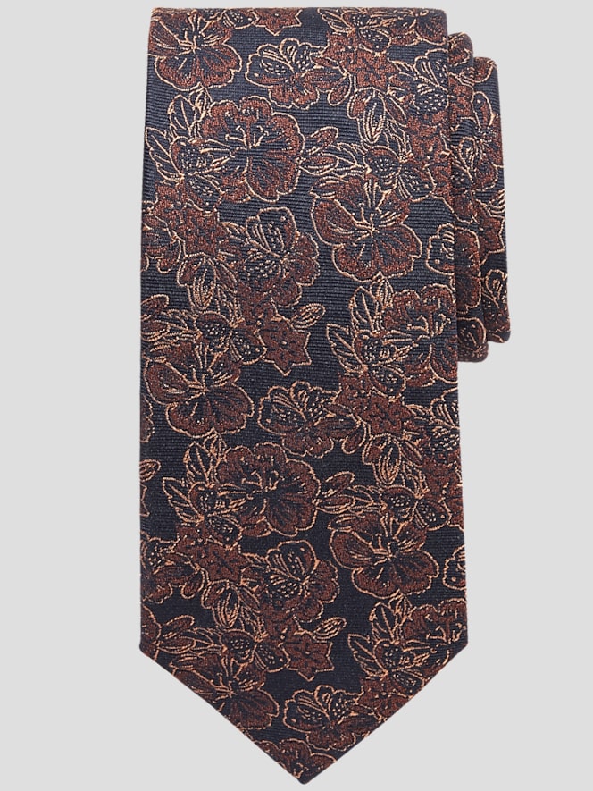Awearness Kenneth Cole Narrow Hibiscus Tie