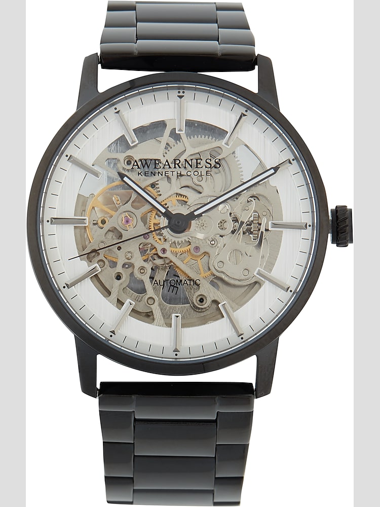 Kenneth Cole Silver Skeleton Watch Watches Men s Wearhouse