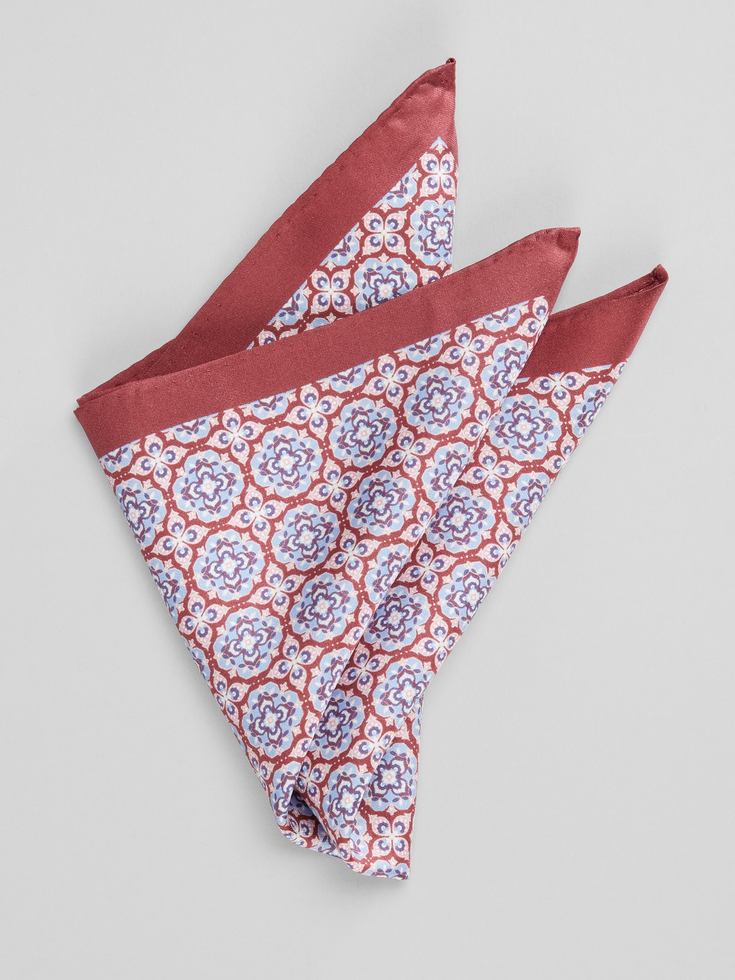 Watercolor Medallion Pocket Square