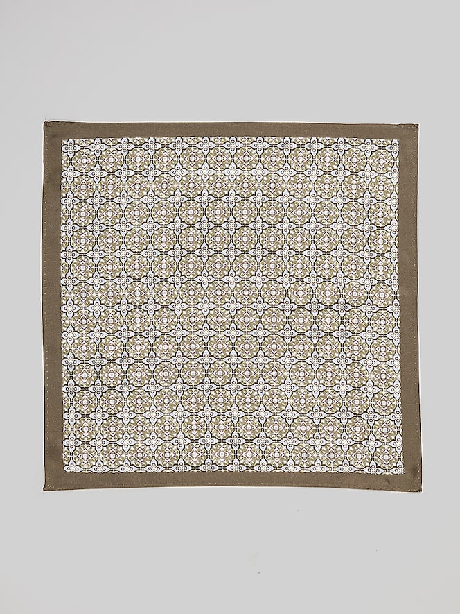 Joseph Abboud Watercolor Medallion Pocket Square